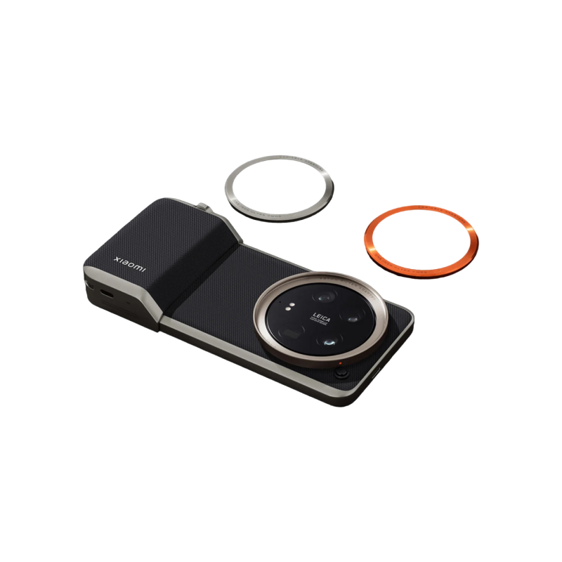 

Подарочный набор для Xiaomi 14 Ultra: Чехол, съемный модуль, декоративное кольцо, переходное кольцо (черный)