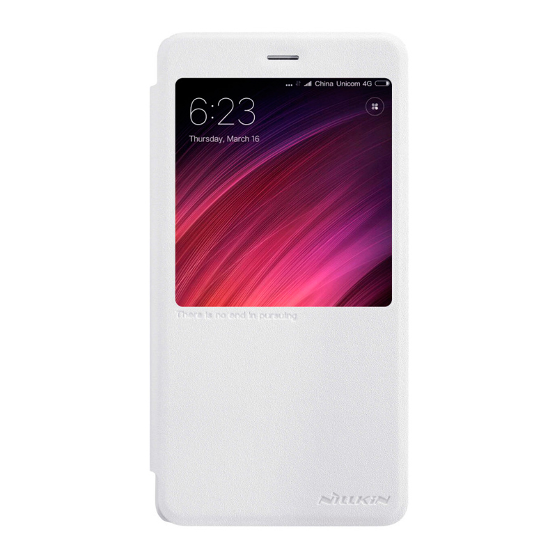 Чехол - книжка Nillkin Sparkle для Xiaomi Redmi Note 4 White
