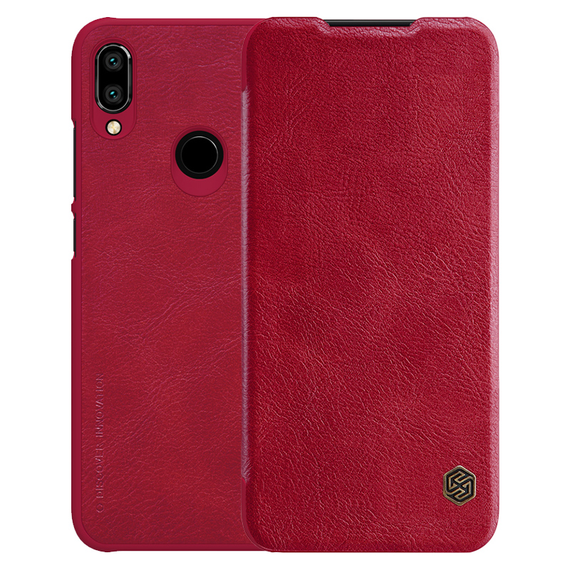 Чехол - книжка Nillkin Qin leather case для Xiaomi Redmi Note 7 Red