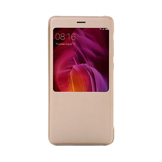 Умный-чехол книжка для Xiaomi Redmi Note 4 золотой Умный-чехол книжка для Xiaomi Redmi Note 4 золотой