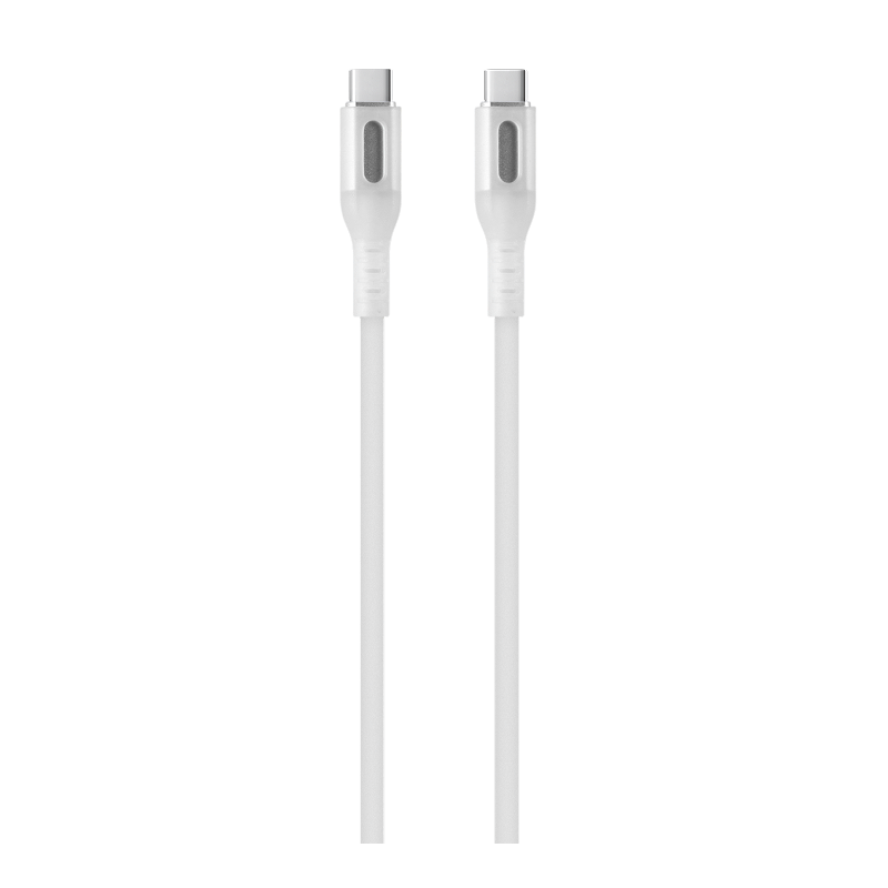 Red Line Type-C - Type-C 60W силиконовый белый