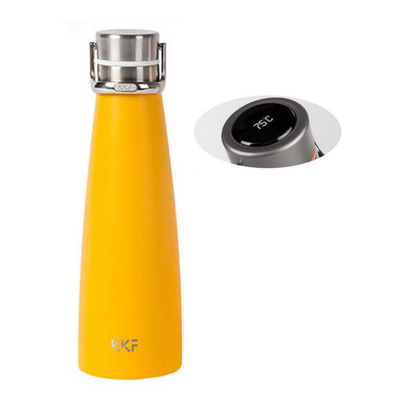 Термокружка KissKissFish Smart Vacuum Bottle (желтый) Smart Vacuum Bottle (желтый) - фото 2