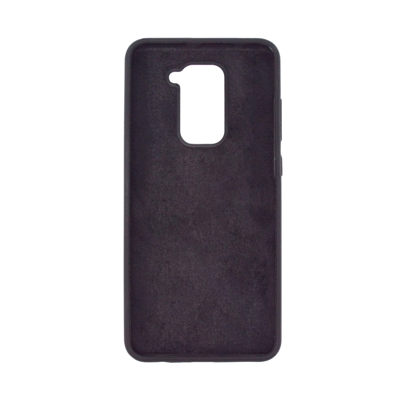 Liquid Silicone Hard для Xiaomi Redmi Note 9 (черный) фото 2
