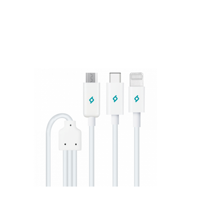 Trio 3 в 1 USB (белый)