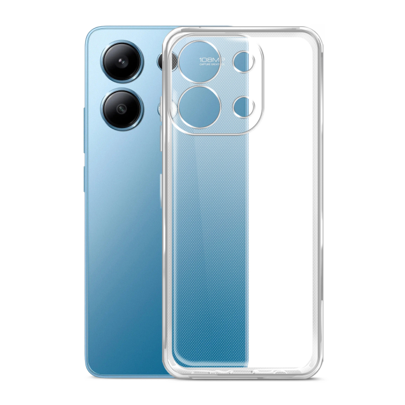 Чехол BoraSCO для Redmi Note 13 (4G) силиконовый (прозрачный) цена и фото