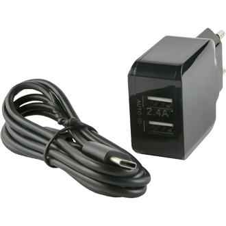 СЗУ Red Line 2 USB (модель NC-2.4A), 2.4A, +кабель Type-C, черный СЗУ Red Line 2 USB (модель NC-2.4A), 2.4A, +кабель Type-C, черный