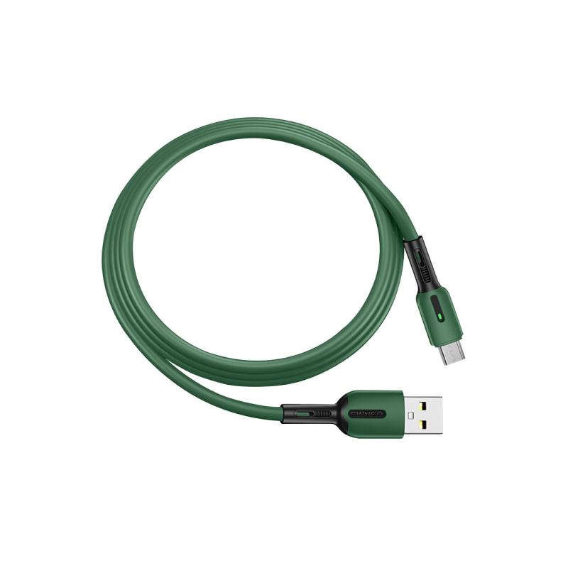 Дата-кабель Usams USB/micro USB SJ432 (зеленый) USB/micro USB SJ432 (зеленый) - фото 1