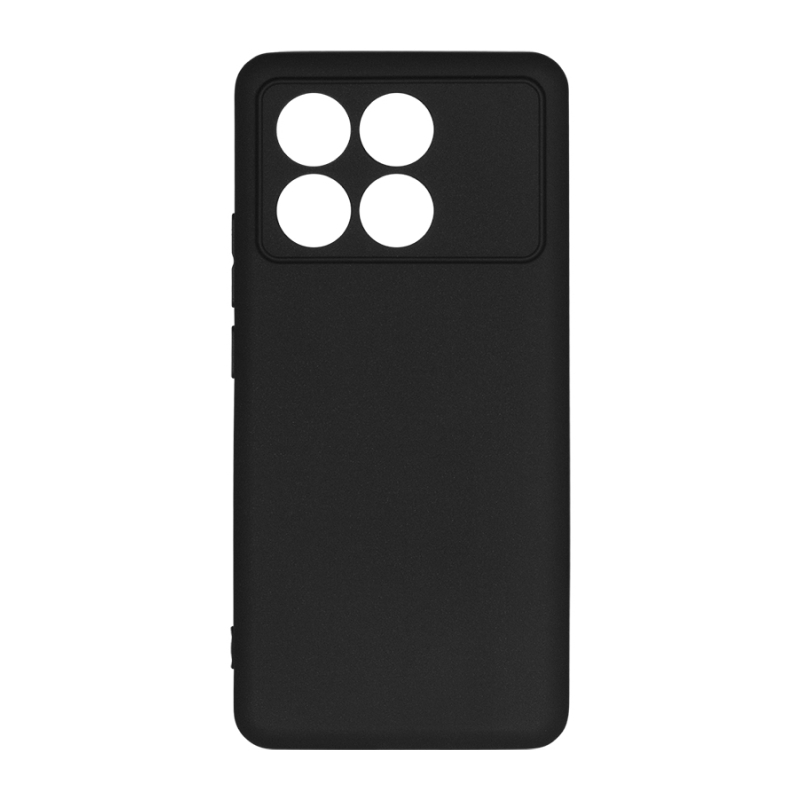 Чехол DF poCase-18 для Poco X6 Pro 5G силиконовый (черный) цена и фото