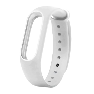 Силиконовый ремешок для Xiaomi Mi Band 2 Borasco Белый Силиконовый ремешок для Xiaomi Mi Band 2 Borasco Белый