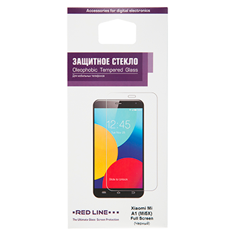 Защитное стекло для Mi A1 Black Защитное стекло для Mi A1 Black