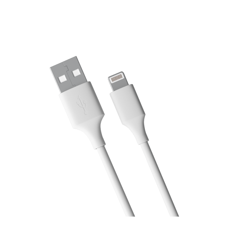 Barn&Hollis USB - Lightning, силиконовый белый