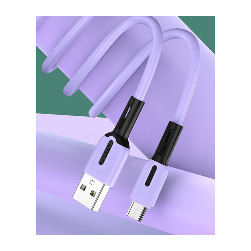 Дата-кабель Usams USB/micro USB SJ432 (фиолетовый) USB/micro USB SJ432 (фиолетовый) - фото 5