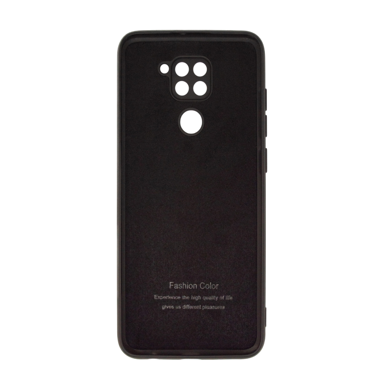 Microfiber Case для Xiaomi Redmi Note 9 (черный) фото 2