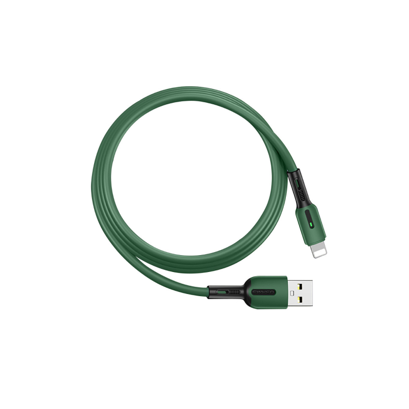 Дата-кабель Usams USB/8 pin Apple SJ431 (зеленый) USB/8 pin Apple SJ431 (зеленый) - фото 3