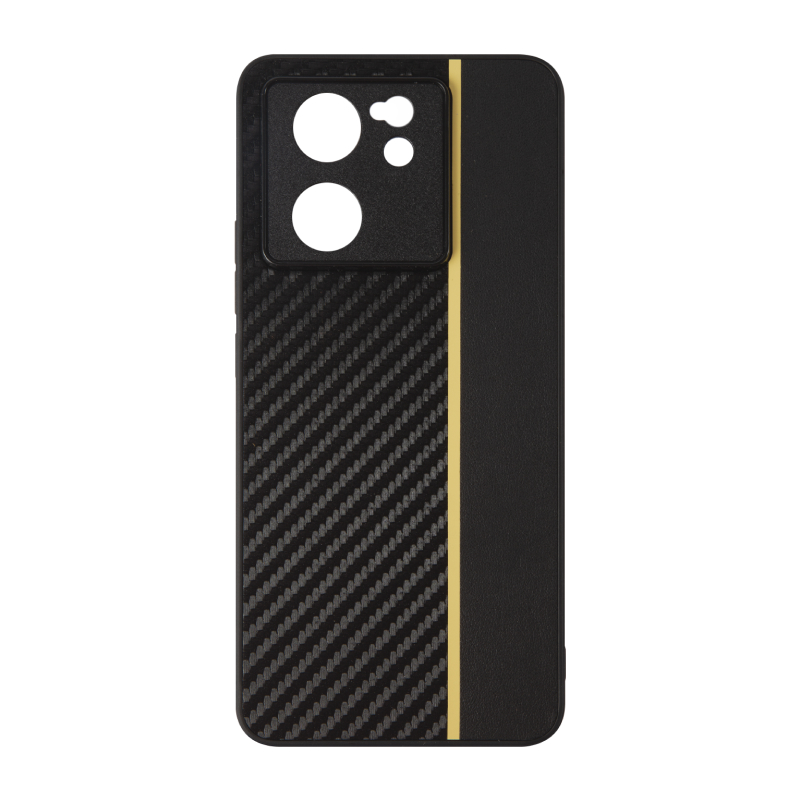 Защитный чехол Barn&Hollis Carbon Style для Xiaomi 13T/13T Pro (черно-желтый) цена и фото
