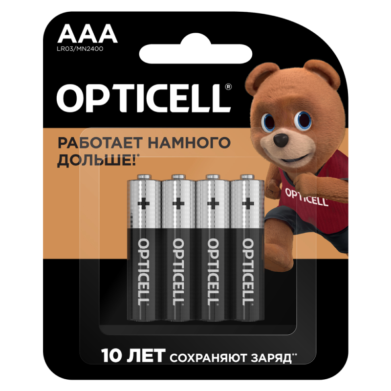 цена Батарейки Opticell Opticell Батарейки AAA 4шт