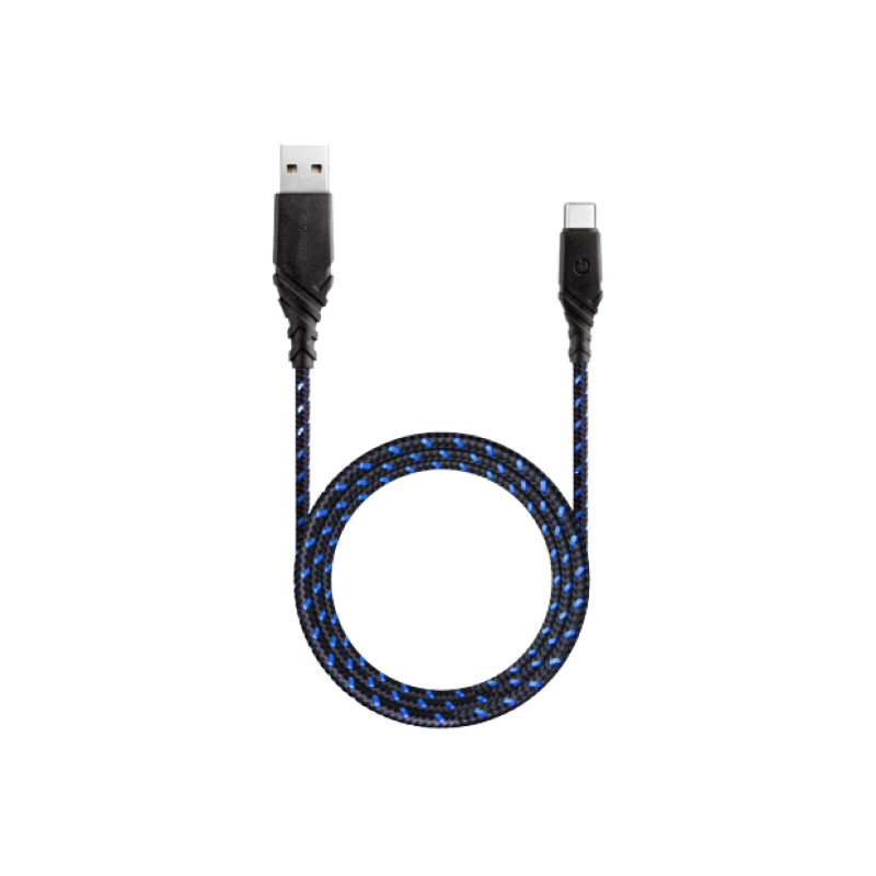 NyloGlitz USB Type-C 1.5m (синий)