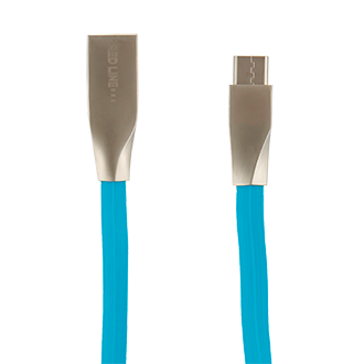 Дата-кабель Red Line SMART HIGH SPEED USB - Type-C, синий Дата-кабель Red Line SMART HIGH SPEED USB - Type-C, синий