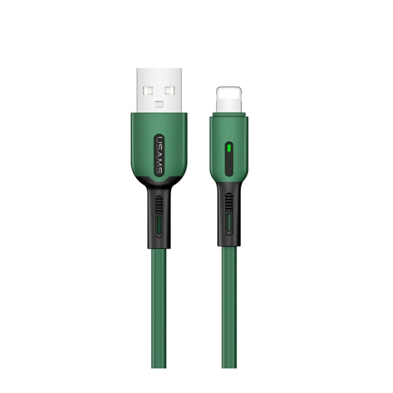 Дата-кабель Usams USB/8 pin Apple SJ431 (зеленый) USB/8 pin Apple SJ431 (зеленый) - фото 2