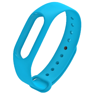 Силиконовый ремешок для Xiaomi Mi Band 2 голубой Силиконовый ремешок для Xiaomi Mi Band 2 голубой