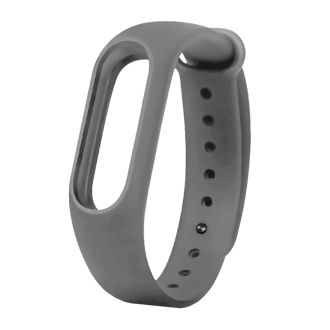 Силиконовый ремешок для Xiaomi Mi Band 2 Borasco Серый Силиконовый ремешок для Xiaomi Mi Band 2 Borasco Серый