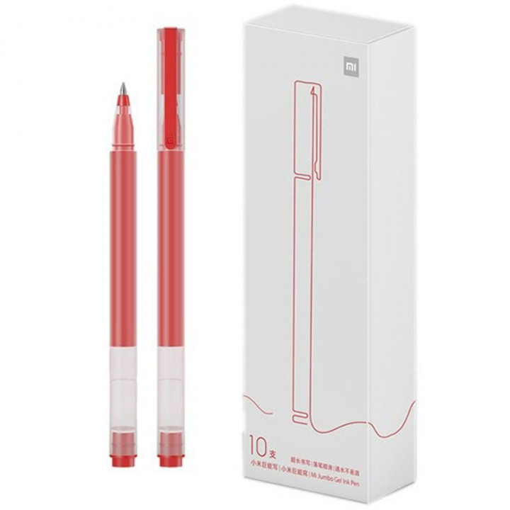 Ручка Xiaomi Набор гелевых ручек Mi High-capacity Gel Pen Красные (10-Pack)