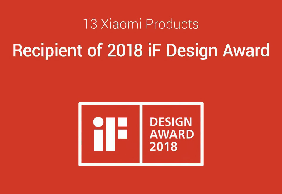13 товаров Xiaomi награждены за дизайн