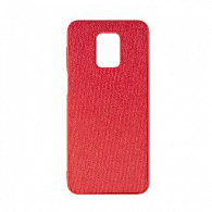 Kanvas jeans PU Hard для Xiaomi Redmi Note 9 Pro/9S (красный)