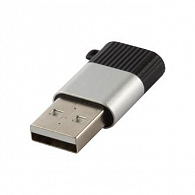 Jumper Type-C – USB, 3А (черно-серебристый)