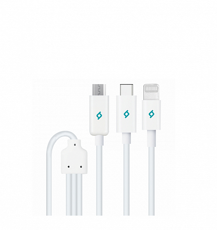 Trio 3 в 1 USB (белый)