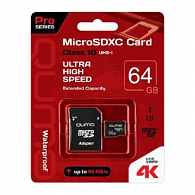 QUMO MicroSDXC Pro seria 3.0 64 ГБ