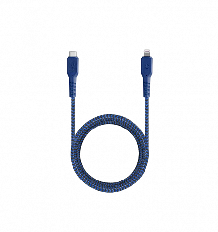 FibraTough USB-C - Lightning 1.5m (синий)