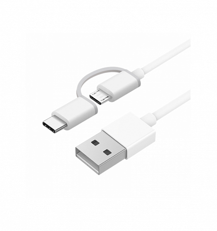 AL501 Micro-USB – USB Type-C 2 in 1 (белый)