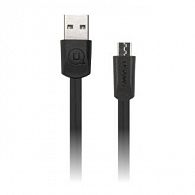 USB - micro USB, U2 плоский (черный)
