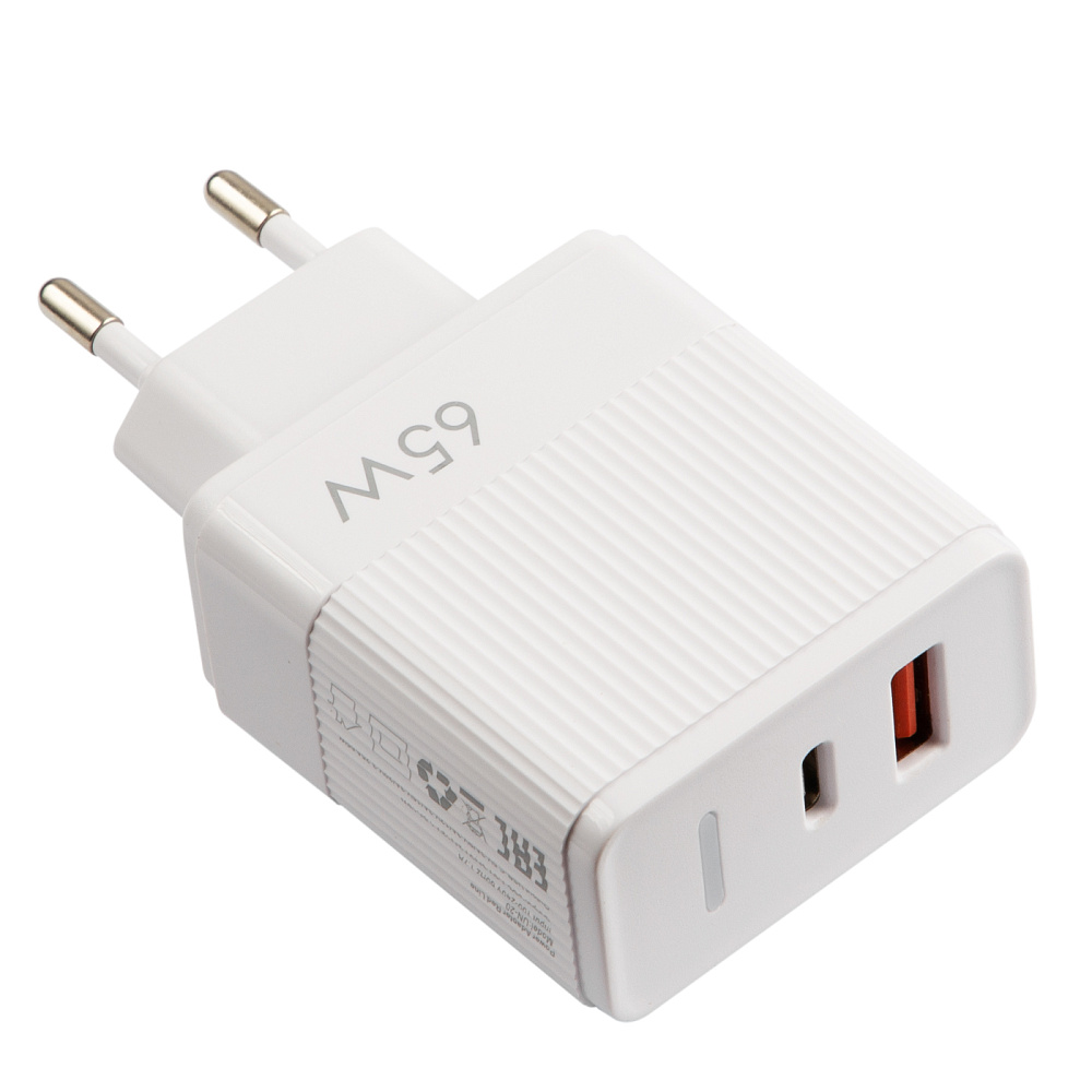 Зарядное устройство Barn&Hollis СЗУ Barn&Hollis UN-20 USB-A + USB-C, QC +  PD, 65W, белый белый: купить по выгодной цене в интернет-магазине Mi-shop