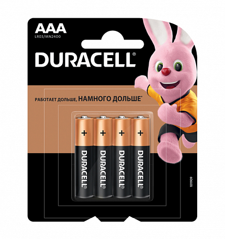 Duracell AAA LR03-4BL BASIC 4шт