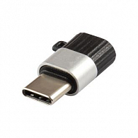 Jumper MicroUSB-Type-C 3А (черно-серебристый)