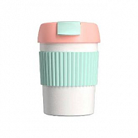 Rainbow Vacuum Coffee Tumbler Mini  (розовый, светло-зелёный)