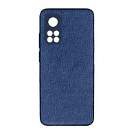 Kanvas jeans PU Hard для Xiaomi Mi 10T/Mi 10T Pro (синий)