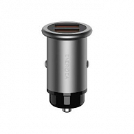 Mini drive2, 2 USB QC3.0/SCP (total 24W) (темно-серый)